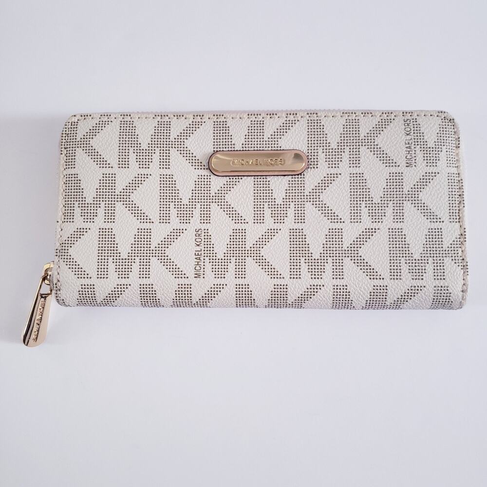 Michael Kors White Set Signature Logo Smartphone Wristlet #22W